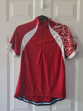 Novara Red and White Women's Cycling Jersey